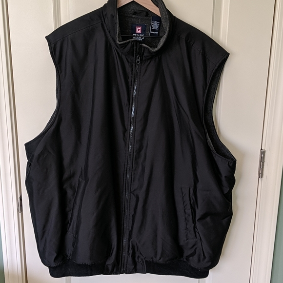 👣Chaps by Ralph Lauren Black Fleeced Lined Vest - Size 3XB - Picture 1 of 5